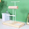 Simple Wood Necklace Holder Organizer Space Saving Jewelry Display Stand  Retail Display
