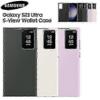 Originální Samsung Smart View Wallet Flip pouzdro Pro Samsung Galaxy S23 Ultra SM-S918B S-View kryt na telefončerná SZRH A-S,l
