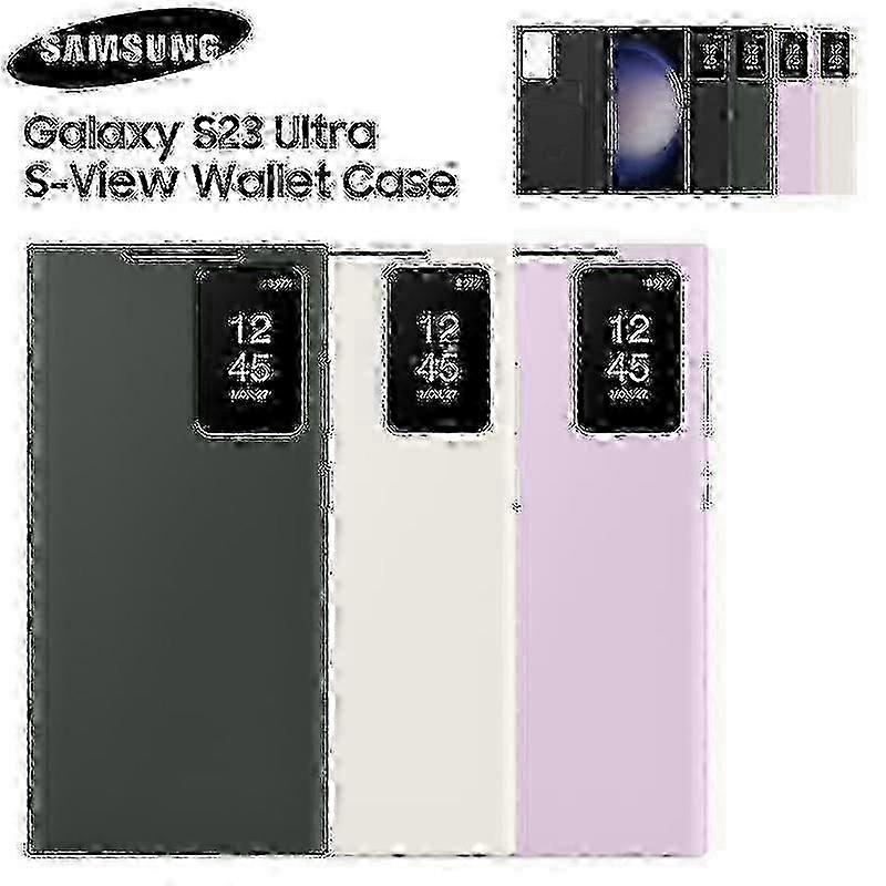 Originální Samsung Smart View Wallet Flip pouzdro Pro Samsung Galaxy S23 Ultra SM-S918B S-View kryt na telefončerná SZRH A-S,l
