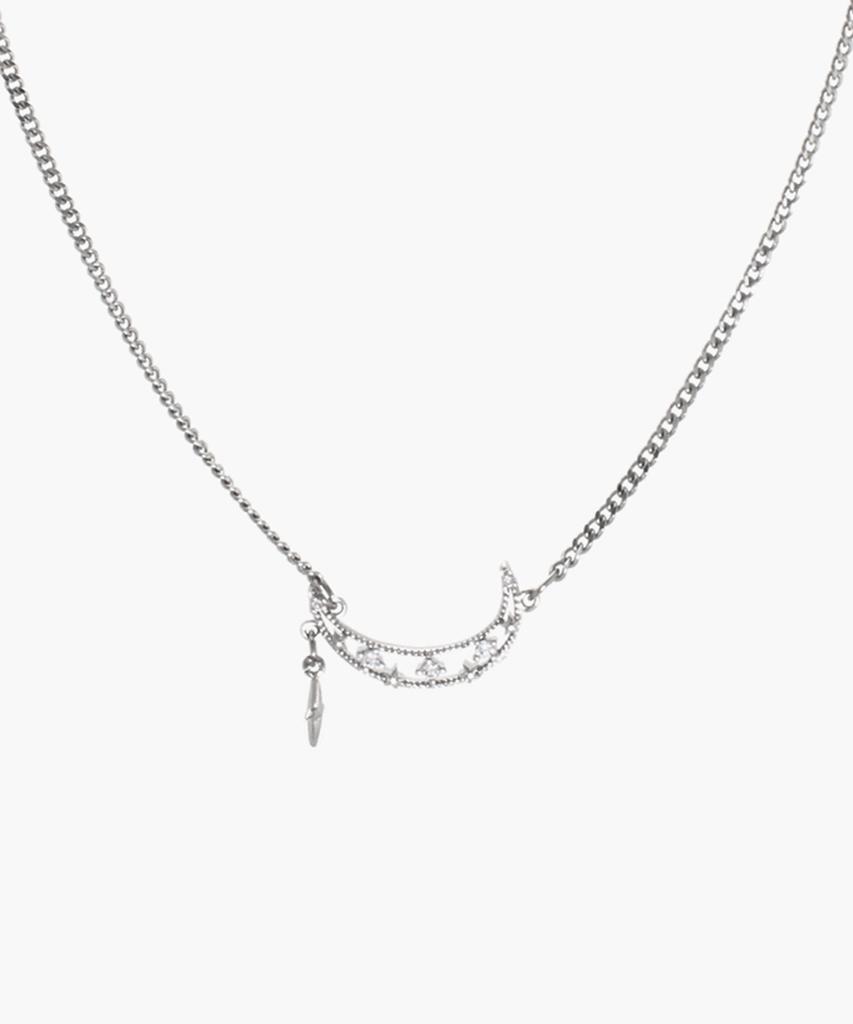 Hawha Drop Half Moon Necklace