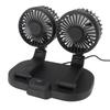 Dual Heads USB Fan for Car Dashboard Multi Speeds Quiet Portable Vehicle Cooling Fan for RV Truck