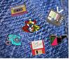 kotokari Pin Badge, Pins, Brooch, Badge, Pin Badge Motif, Alloy Pin Decoration Set (Showa Retro)