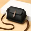 Fashiable Women's Leather Compact Crossbody Bag, Korean Versi Solid Color Single Shoulder Shell Bag, Suitable for Banquets
