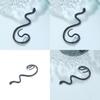 Bold Alloy Metal Snake Ear Wraps For Women Trendy Dark No Piercing Earrings