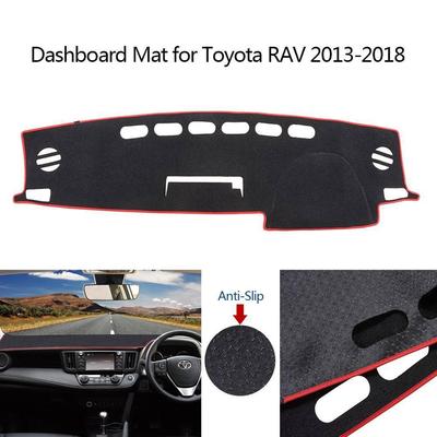 Anti-Rutsch-Armaturenbrett-Matte, Armaturenbrett-Abdeckung, passend für Toyota RAV4 2013–2018, Rechtslenker und Linkslenker