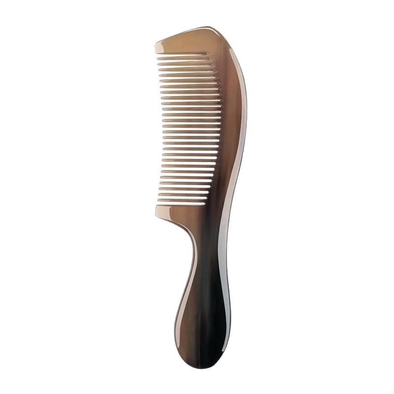 Large Anti-static Black Buffalo Horn Comb for Long Hair