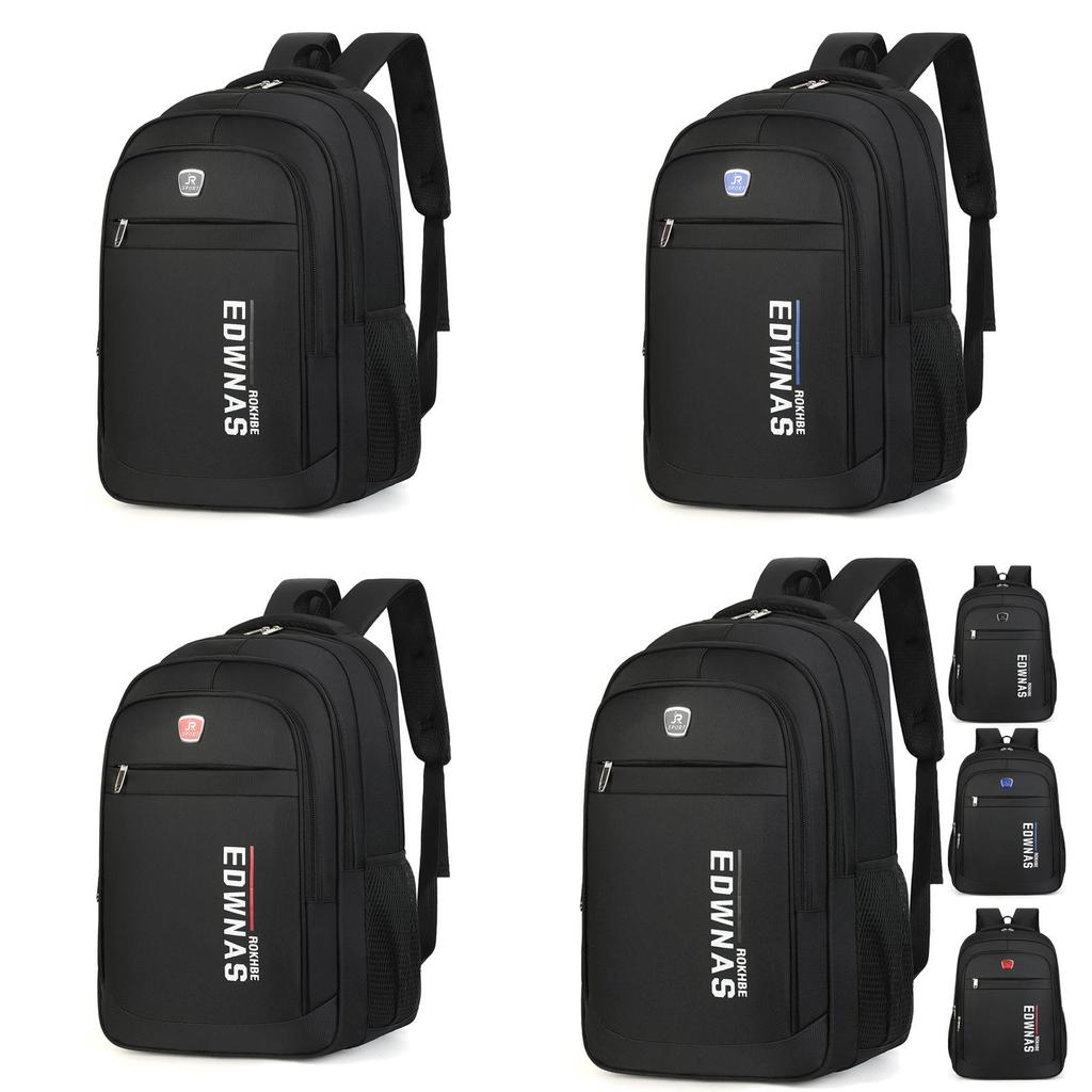 Oxford Canvas Travel Edwnas Letter Print Backpack With Breathable Design For Men And Women