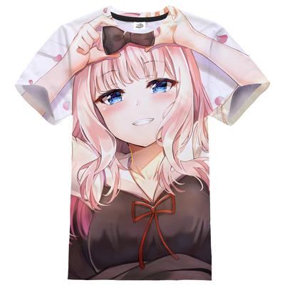 Neue 2023 Anime Liebe Ist Krieg 3D Druck T-shirt Mode Streetwear Männer Frauen Sport Casual T Shirt Kawaii Mädchen Hüfte hop Tees Tops