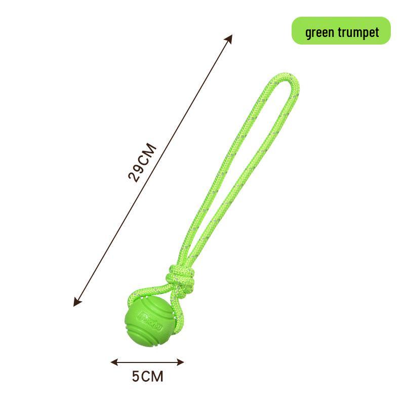 Meianju Dog Chew Ball: Durable Rubber Toy for Fetching and Biting