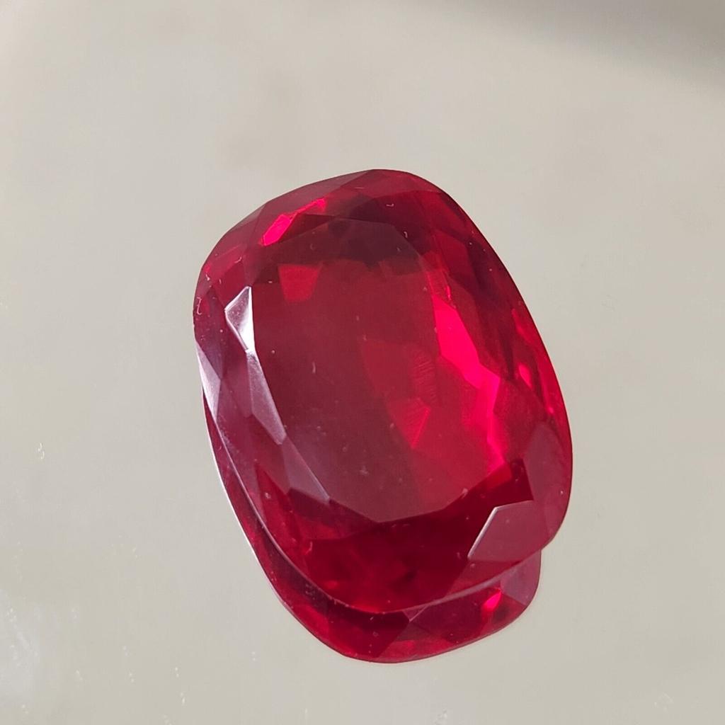 53.80 Ct Heated CERTIFIED Red Ruby Stunning Cushion Cut Loose Gemstone