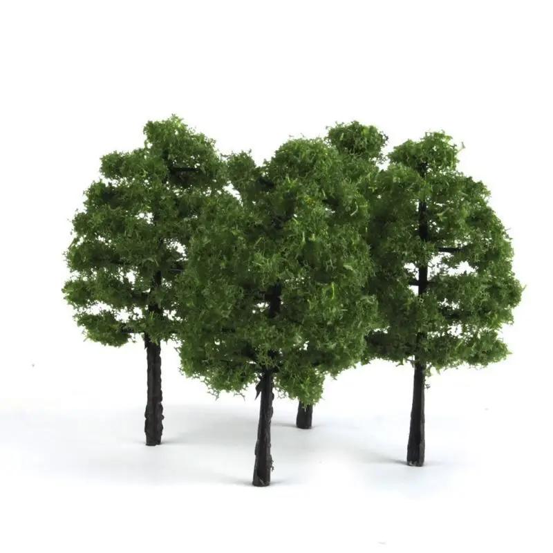 20pcs 1/100 Model Trees Artificial Tree Train Railroad Scenery Architecture Tree Park Scenery Miniature Tree Landscape Decor