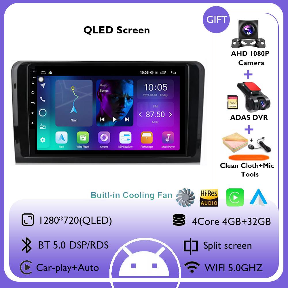 For Mercedes Benz GL ML W164 GL320 ML350 ML500 X164 GL35 GL45 GL450 2005 - 2012 Android 14 Car Radio Multimedia Navigation