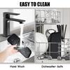 Silicone Kitchen Soap Tray & Bathroom Trays, Holders & Organizers - Dish Soap Holder, Kitchen Sink Tray, Heat Resistant (Black)