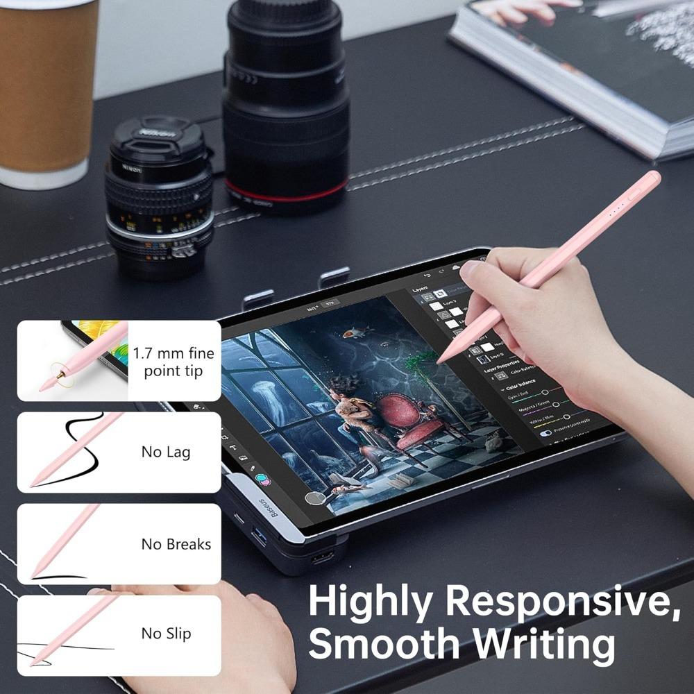Pencil for iPad with Palm Rejection Stylus Pen for iPad Air M2 Pro 13 Pro 12.9 10 Gen 7th 8th 9th 10.2 for iPad Pencil