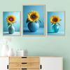 Classic Simple Still Life Blue Vase Flowers Arrangement Poster Canvas Painting Printing Art Pictures Home Room Wall Decor Gift