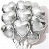 1/5Pcs Wedding & Party Foil Balloon, 18 Inch Heart Foil Balloon, Metallic Finish, Helium Compatible, Birthday Engagement Decor