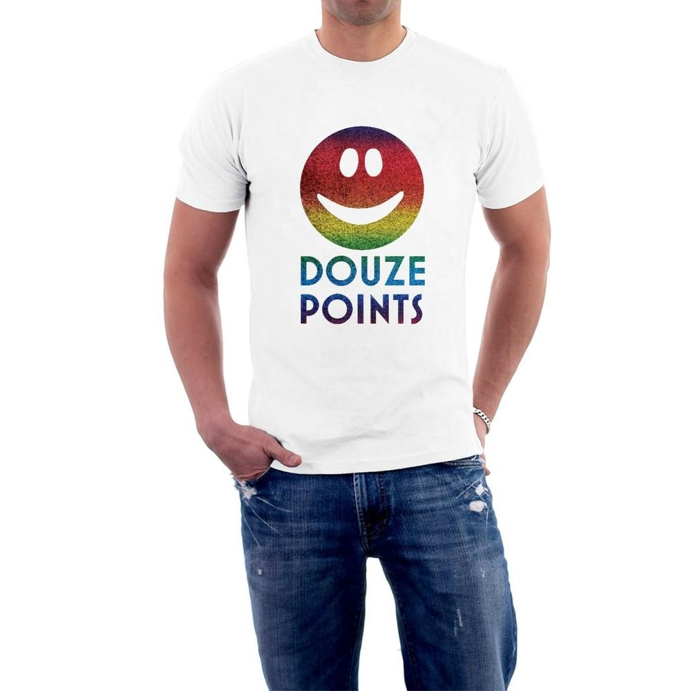 

DOUZE POINTS ESC NUL POINTS T-shirt. Eurovision RAINBOW PRINT Tee by Sillytees 4XL