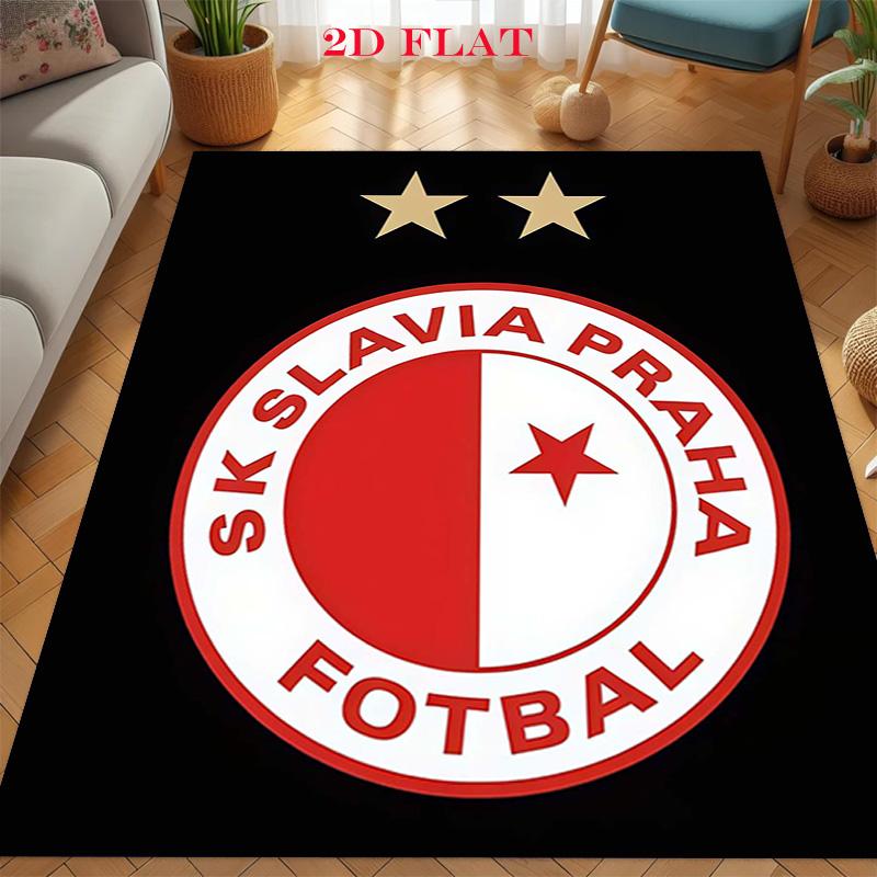 SK Slavia Prague Carpet Rug for Living Room Bedroom Home Sofa Decoration,Kids play Non-slip Floor Mat