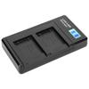 Portable Camera Battery Charger for LI‑40B USB Camera Dual Charger with LCD Display