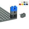 30Pcs MOC Assembles Particles 3700 Brick 1x2 with Hole Thick Building Blocks Parts Classic Brand Kids DIY Technical Gift Toy