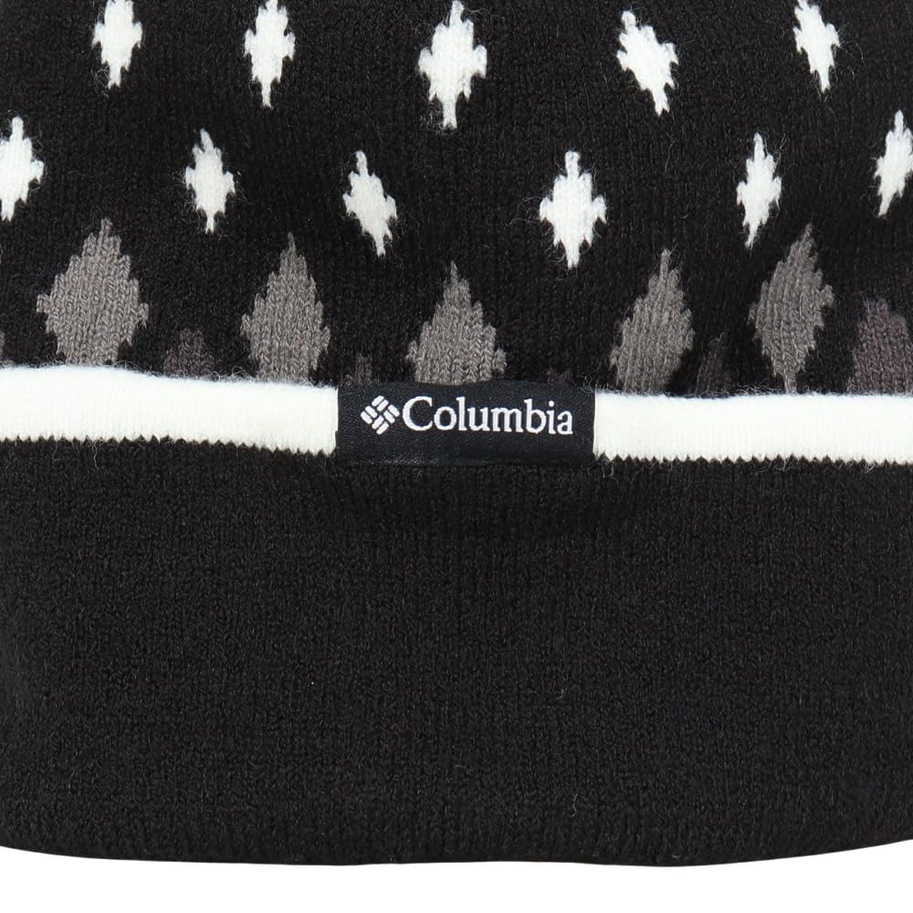 Columbia Lapel Pass Knit Cap, PU5746, One Size, Black