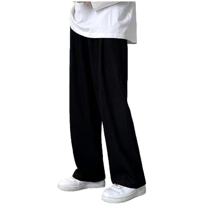 

[Flowrise] wide pants men s pants Relaxing bottoms big size FL226 black 2XL