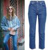 2025 Autumn High-Waisted Straight-Leg Cotton Women's Jeans