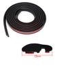 5M Car Windshield Waterproof Seal Edge Trim Rubber Soundproof Weatherstrip Black