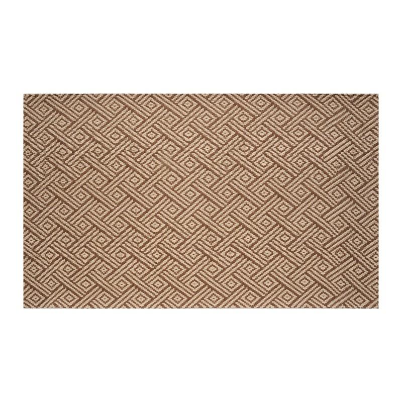Kitchen Floor Mat Non-Slip Oil-Proof Washable Rug Home Stain-Resistant Corner Retro Style