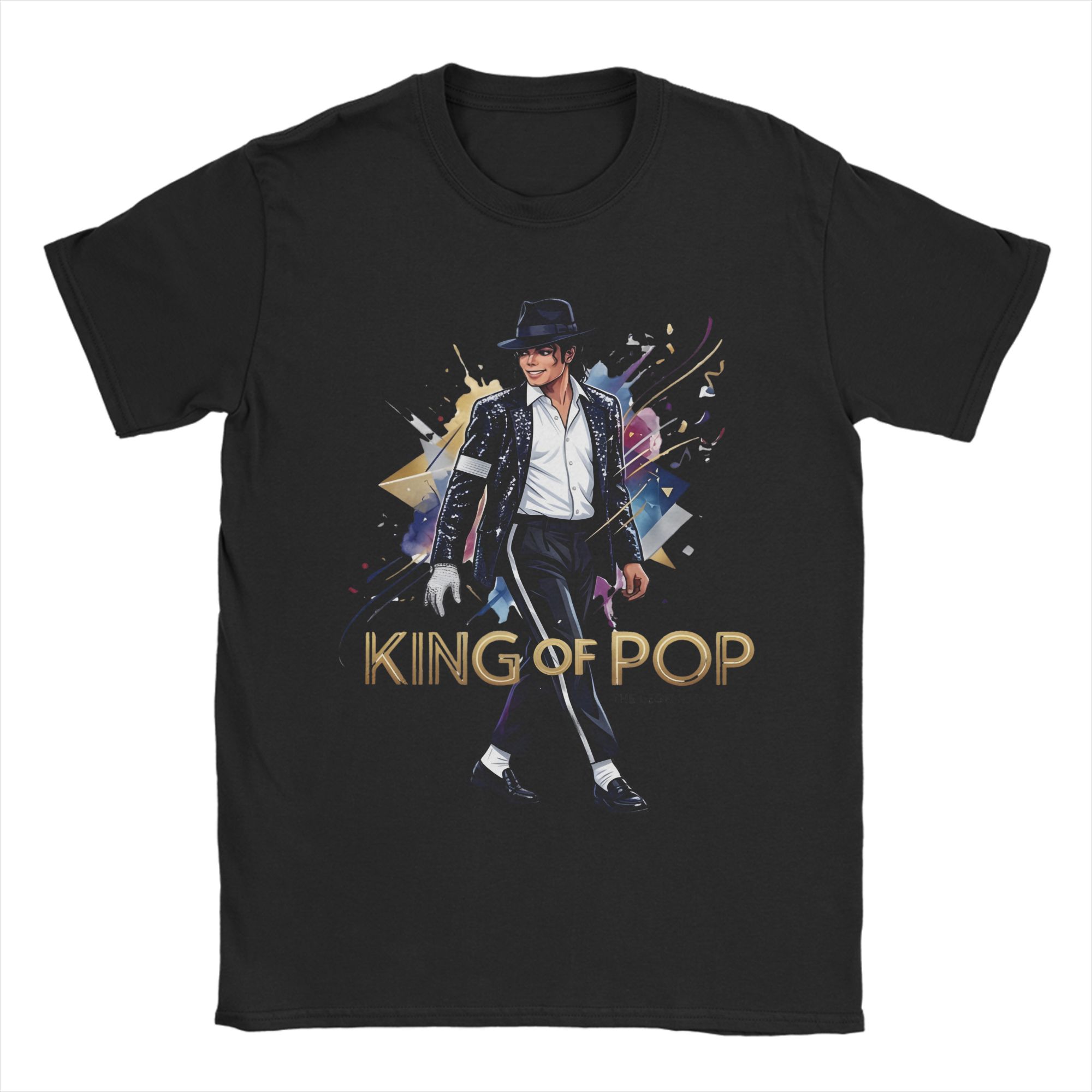 

Michael Jackson Pop Art T-Shirt Novelty T Shirts Short Sleeve Streetwear Tshirt Summer Cotton Plus Size Top Tees 5XL різнокольоровий