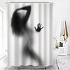 Get Naked Sexy Woman White Shower Curtain Waterproof High Quality Polyester Fabric Beach Washable Original Cortinas Home Decor