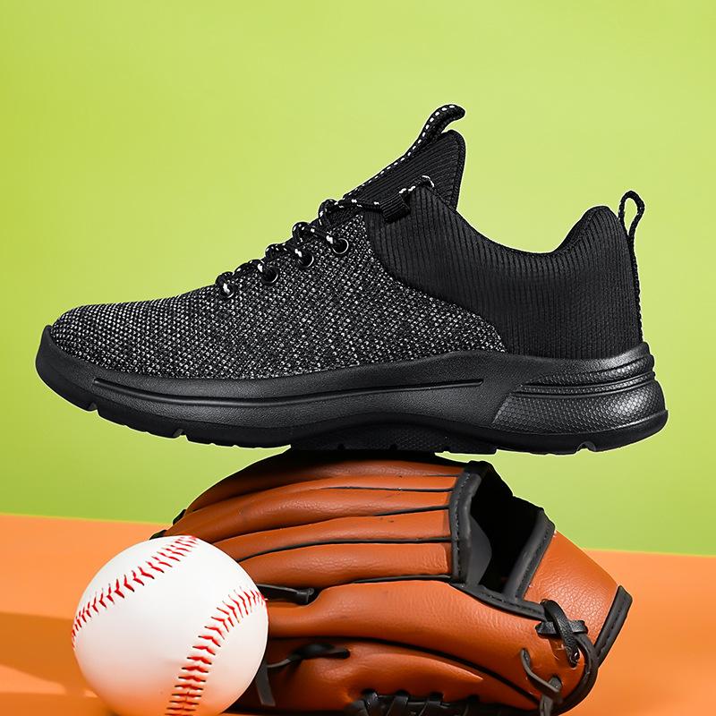 

Повседневная спортивная беговая обувь, дышащая из летучего трикотажа, новая беговая обувь, сверхлегкая обувь с амортизацией, мужская 39