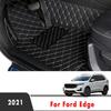 Car Floor Mats For Ford Edge  Carpets Foot Pads Accessories Interior Parts Waterproof Protect Rugs Replacement Parts Covers
