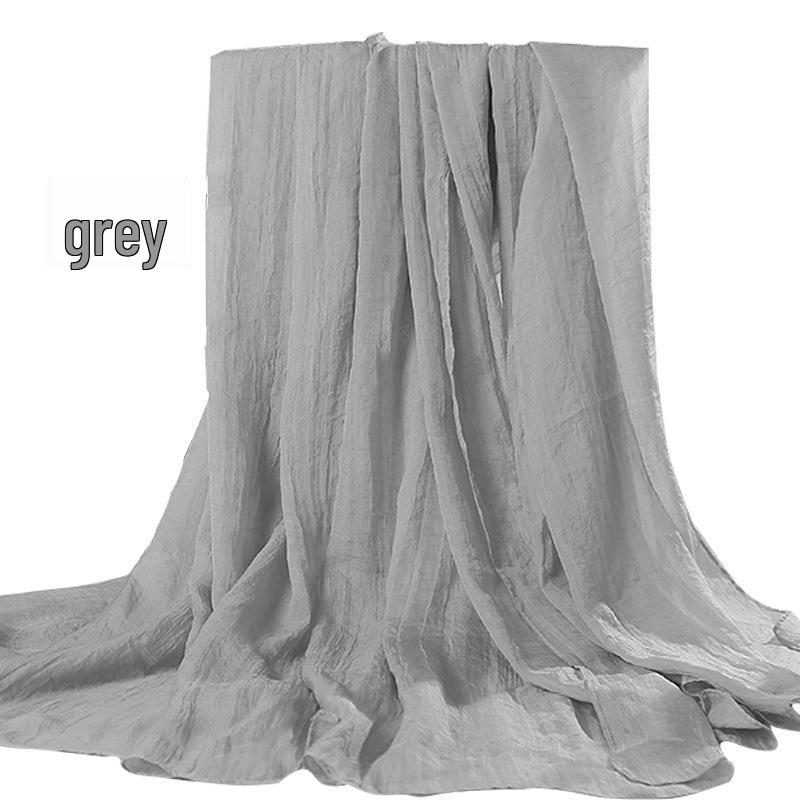 Versatile Summer Red Silk Scarf: Multifunctional Imitation Silk Shawl, Sunscreen Beach Towel, Dancing Gauze Scarf for Women