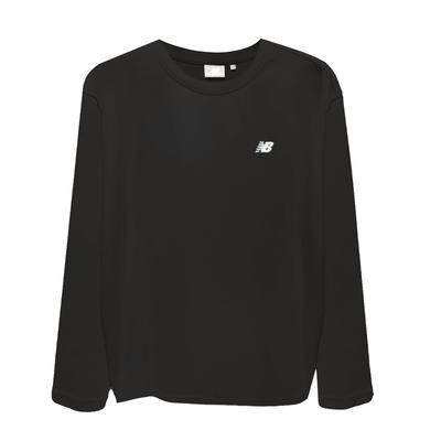 New Balance T Shirts Unisex Black Crew Neck Thin NDE12031-Bk