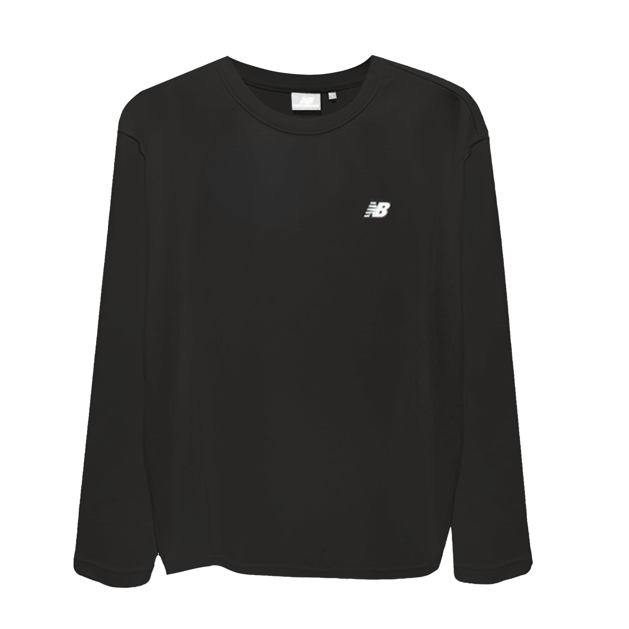 New Balance T Shirts Unisex Black Crew Neck Thin NDE12031-Bk L