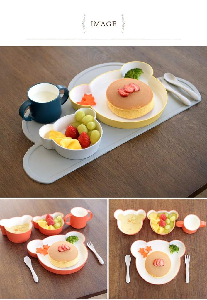 Tak Kids Dish Bowl Bear S Gray 11 X X Bowl 13.8 3.5cm Children's JTN-0130-GY