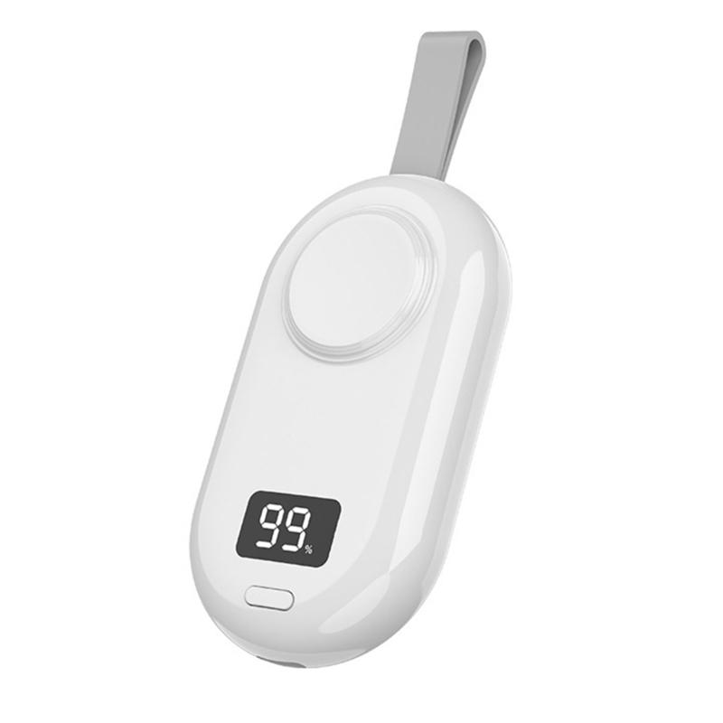 

Convenient Magnetic Charger Mini Portable Battery Pack Versatile Mini Power Bank Handy Charger for Watch 9/Ultra/8/7/6/5 1 білий