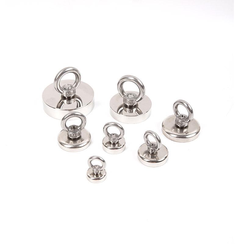 Heavy-Duty Underwater Salvage Magnet with Lifting Eye & Anti-Collision Suction Cup