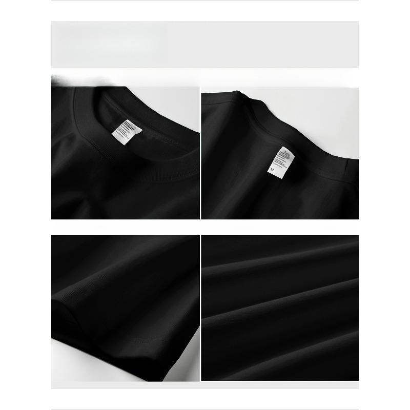 European Size American Retro Trendy Casual Niche Versatile Heavyweight Cotton Short Sleeve-Shirt Summer New Design Sense Printed Youth Half Sleeve Top