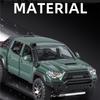 1/32 Toyota Tacoma Legierungs-Pickup-Modellguss Metall Offroad-Fahrzeuge Automodell Hohe Simulation Ton und Licht Kinderspielzeug Geschenk