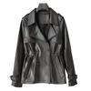 Dámská luxusní krátká motorkářská bunda z ovčí kůže podzim/zima 2024