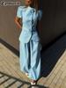 New Women's Set Fashion Elegant Design Jacket Top High Waist Casual Pants Suit