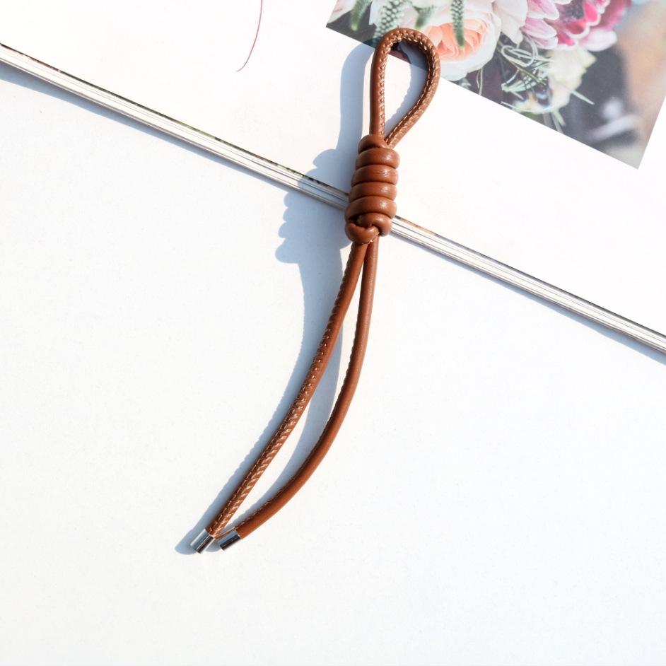 Peruvian Knot Handmade PU Leather Pendant for Phone Case, Bag, and Car Keychain