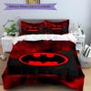 3pcs Batman Symbol Duvet Cover Set, 1 Duvet Cover + 2 Pillowcases (No Insert), High-Definition Print, Home & Dorm Set yy251208084