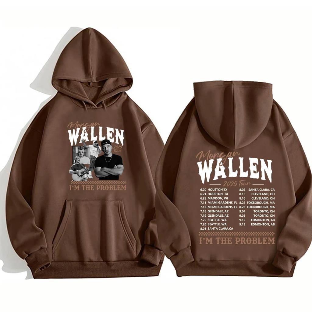 Morgan Warren Country Musik Hoodie Morgan Ich Bin Ein Problem Tour Neuer Hoodie Herren Harajuku Oberteil Mode Hoodie
