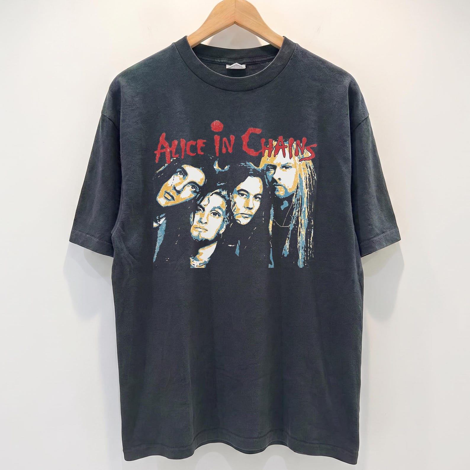 Alice In Chains Shirt, Vintage Grunge Band Tee, Comfort Colors 90s Rock Music Graphic T Shirt, Alt Rock Gift 3XL