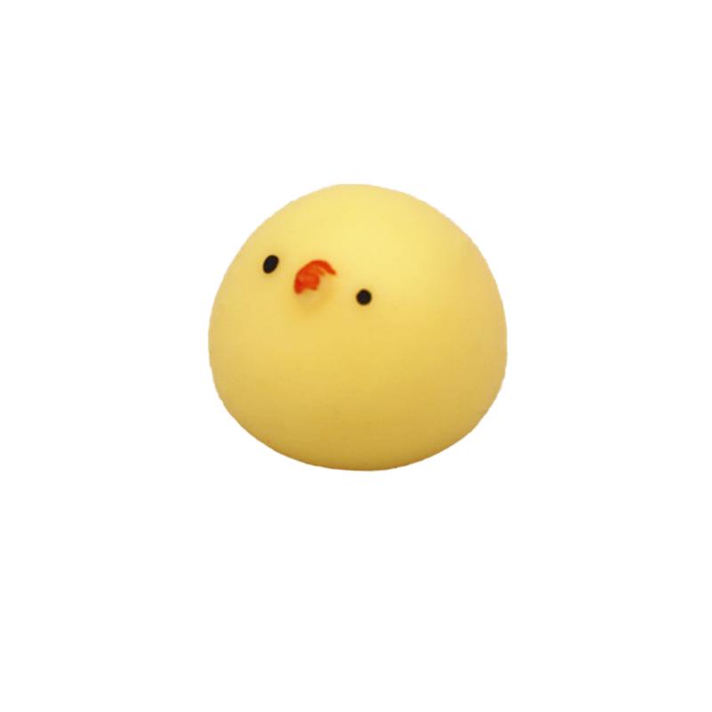 Japan Moe Small Animal Squeeze Toy: Soft Rubber Dumpling Peach
