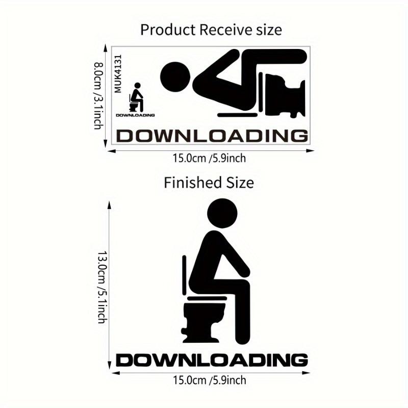 Neuheit Kreativ Lustig Toilettensitz Aufkleber Badezimmer Dekor , Toilettensitz Aufkleber Wandbild Kunst Dekoration, Toilettenaufkleber