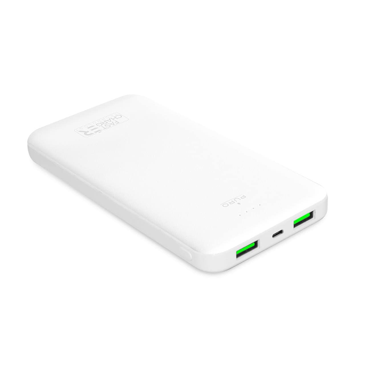 Powerbank 10000mAh USB-A USB-C 12W - bianco